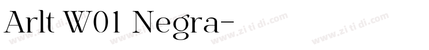 Arlt W01 Negra字体转换